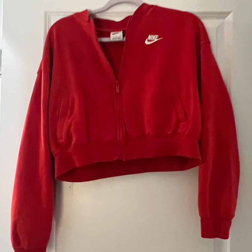 Nike Red Women's Sweatshirt - Picture 10 of 15